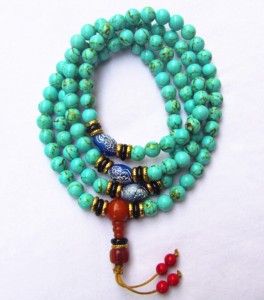 Turqiouse Mala with Spacers